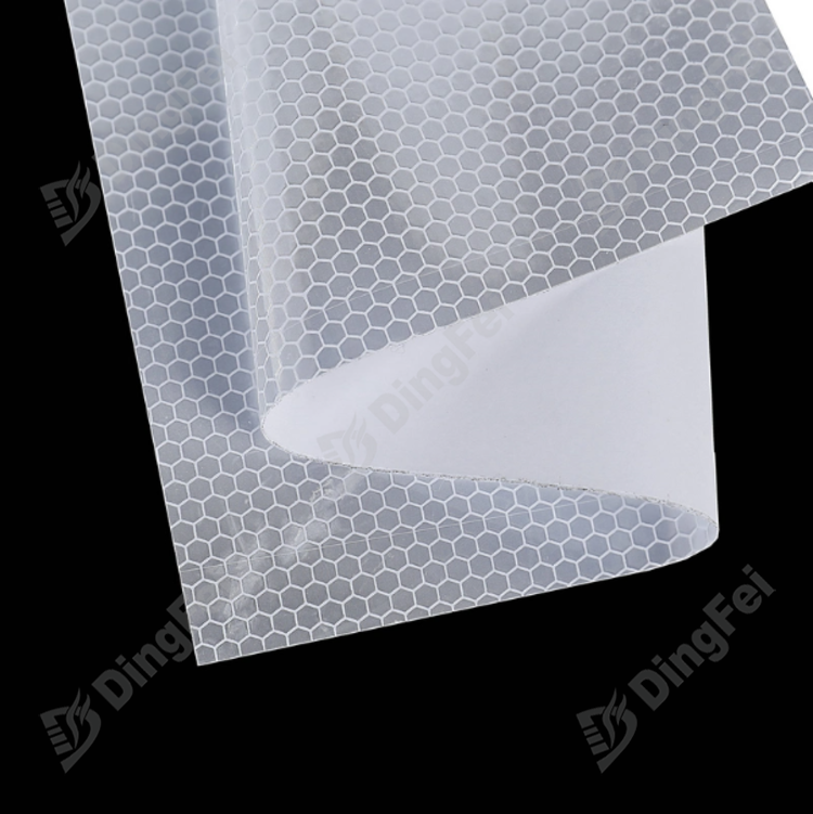 White Reflective Honeycomb PVC Vinyl Sheeting - 
